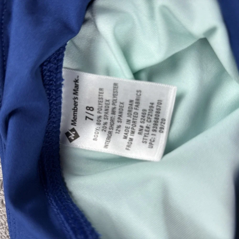 Member's Mark Active Skort Built in Shorts Girls ‎ 7/8 Blue